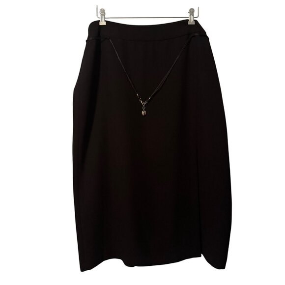 Emma James Black  Skirt With Decorative Chain Detail For Women Size 20W - Picture 12 of 12